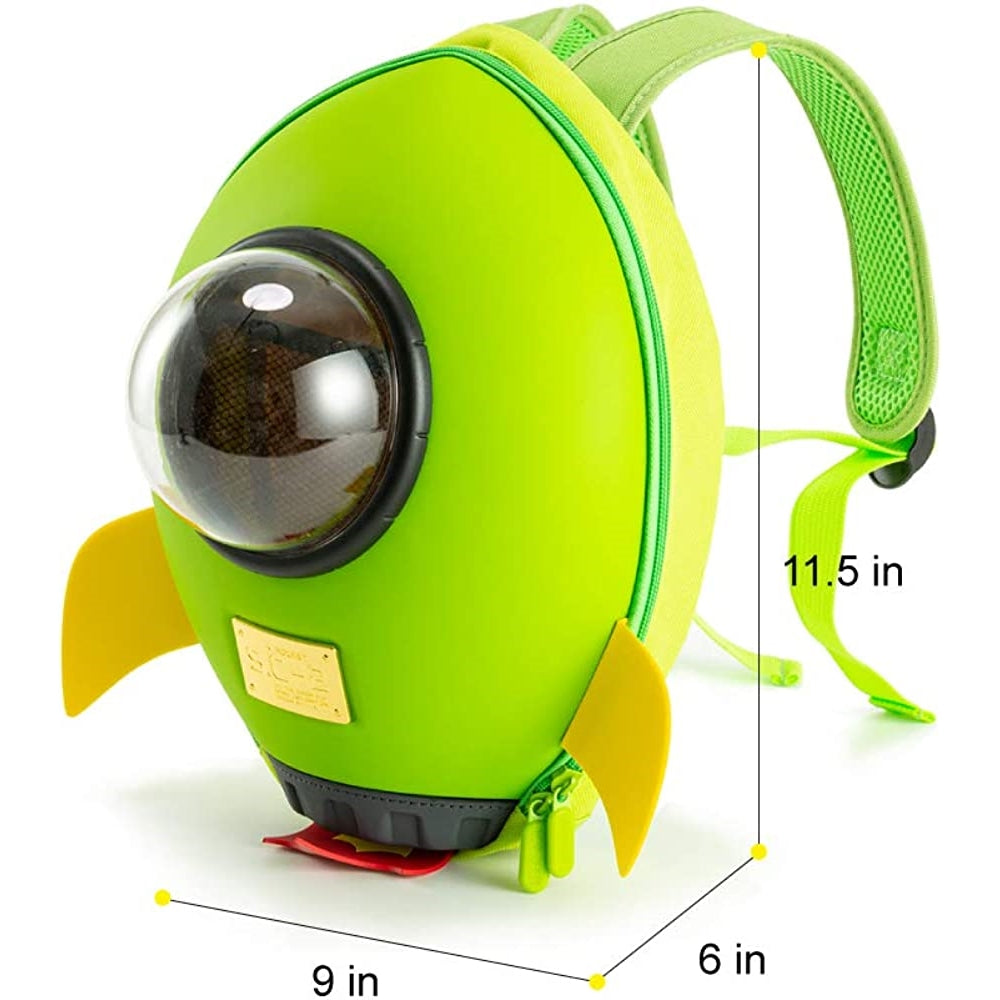 Morral Mochilas para niños Cohete Verde