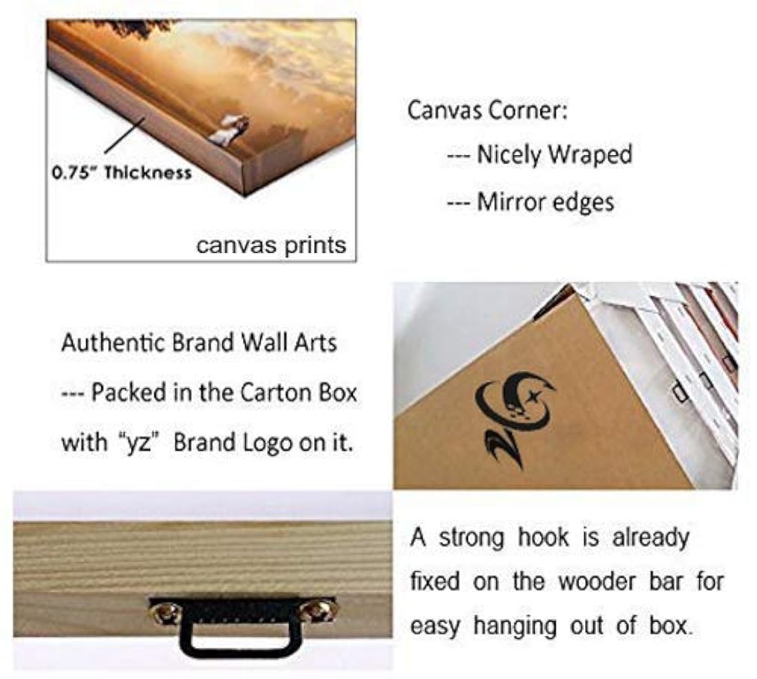 Lienzo decorativo para pared con diseño de agave azul