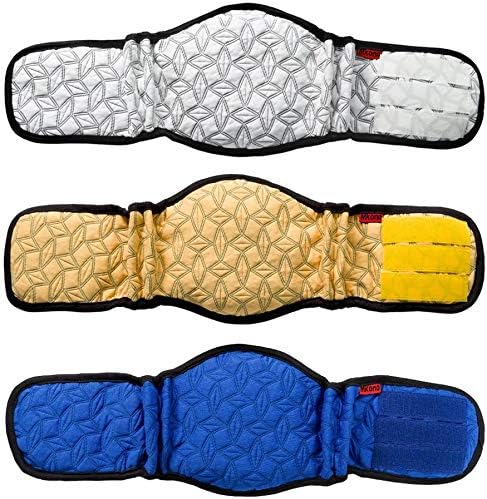 Mkono Pañales lavables para perros machos para perros pequeños y medianos (paquete de 3)