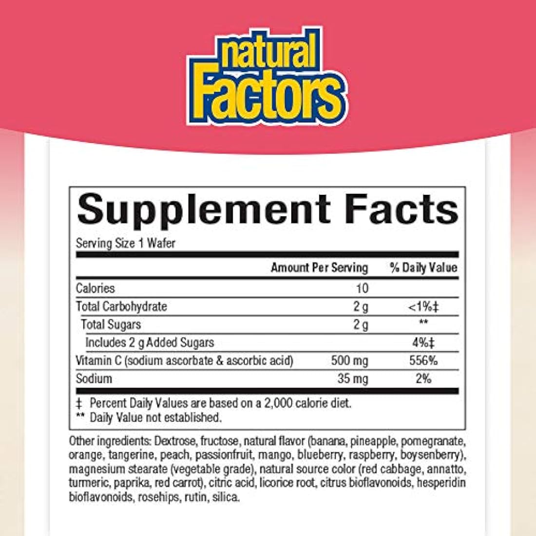 Vitamina C Natural Factors, 1332, Natural, 1, 1