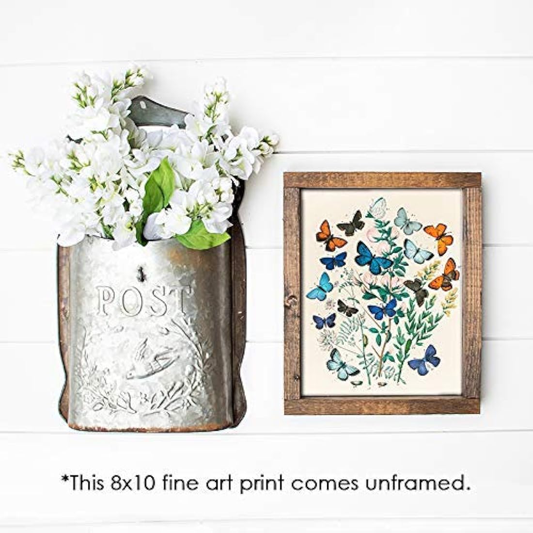 Sin marco - Decoración de pared botánica 8x10