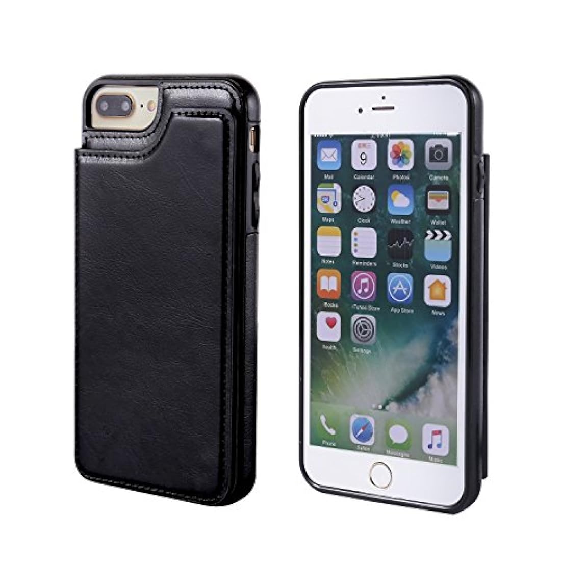 OT ONETOP - Funda tipo cartera para iPhone plus 7/8
