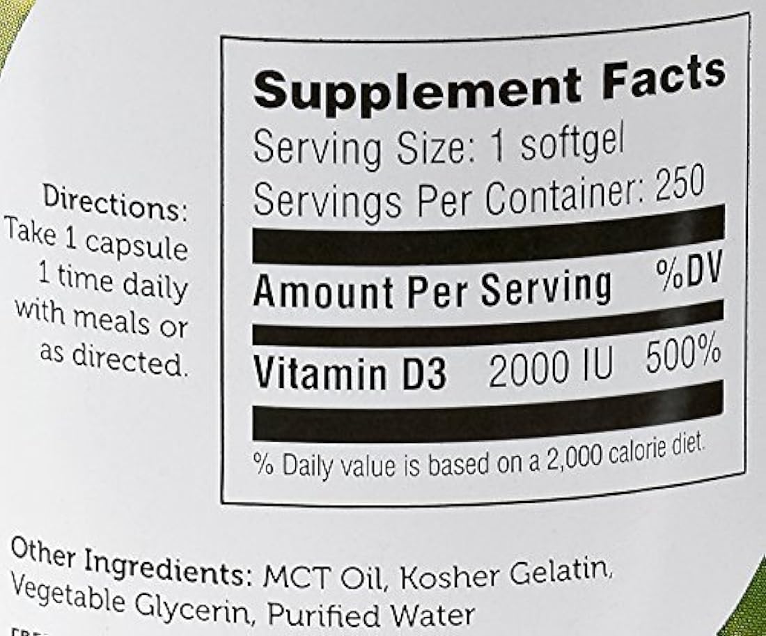 Vitamina D3 suplemento totalmente natural