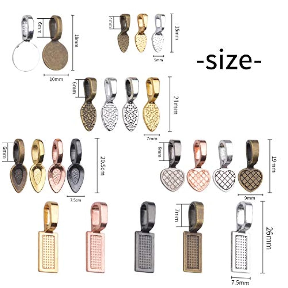 Dijes y Medallas 120 piezas