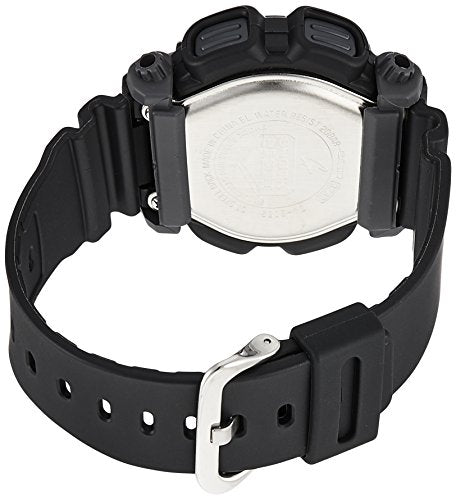 Reloj deportivo de resina negra para hombre