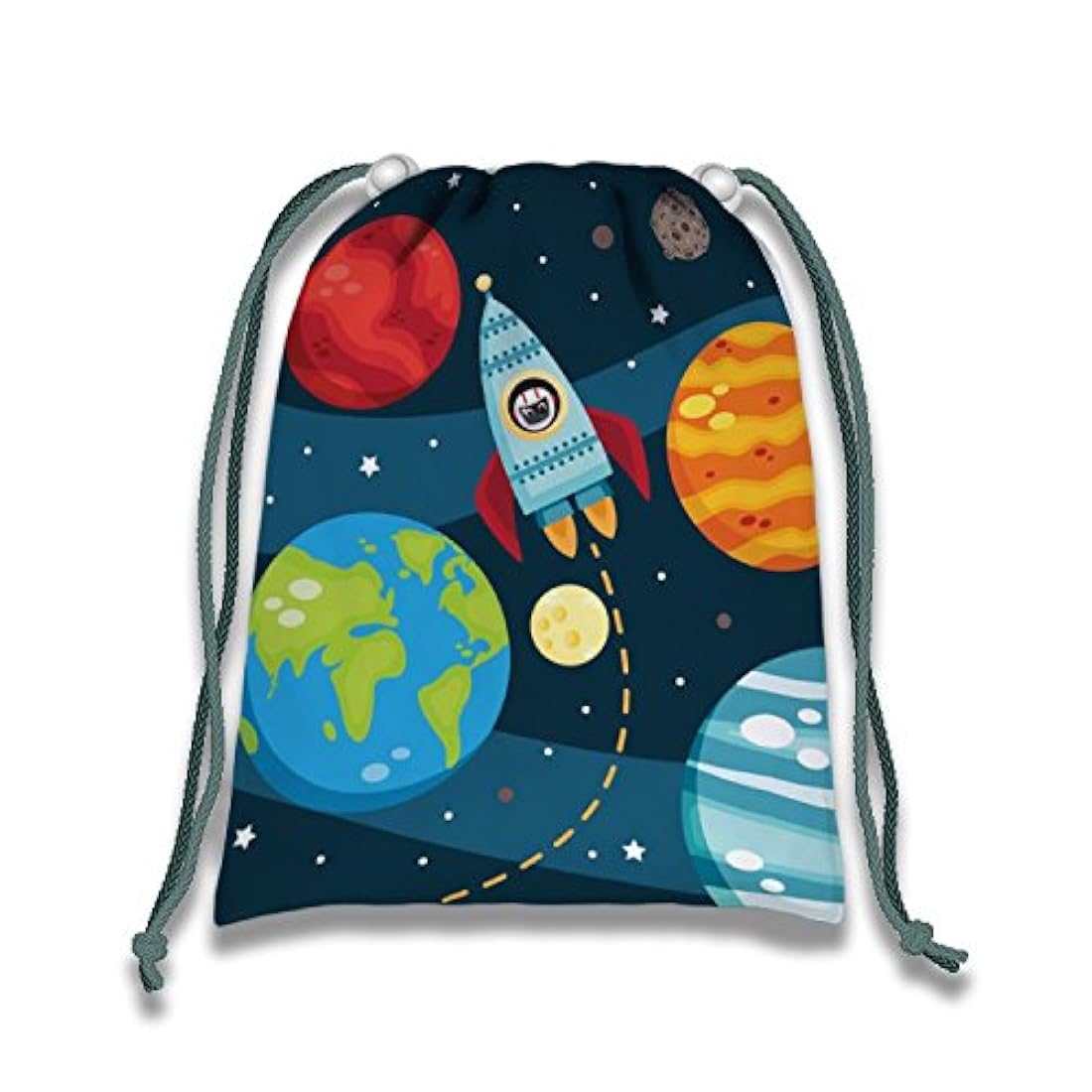 Sistema solar Bolsas con cordón en el espacio exterior