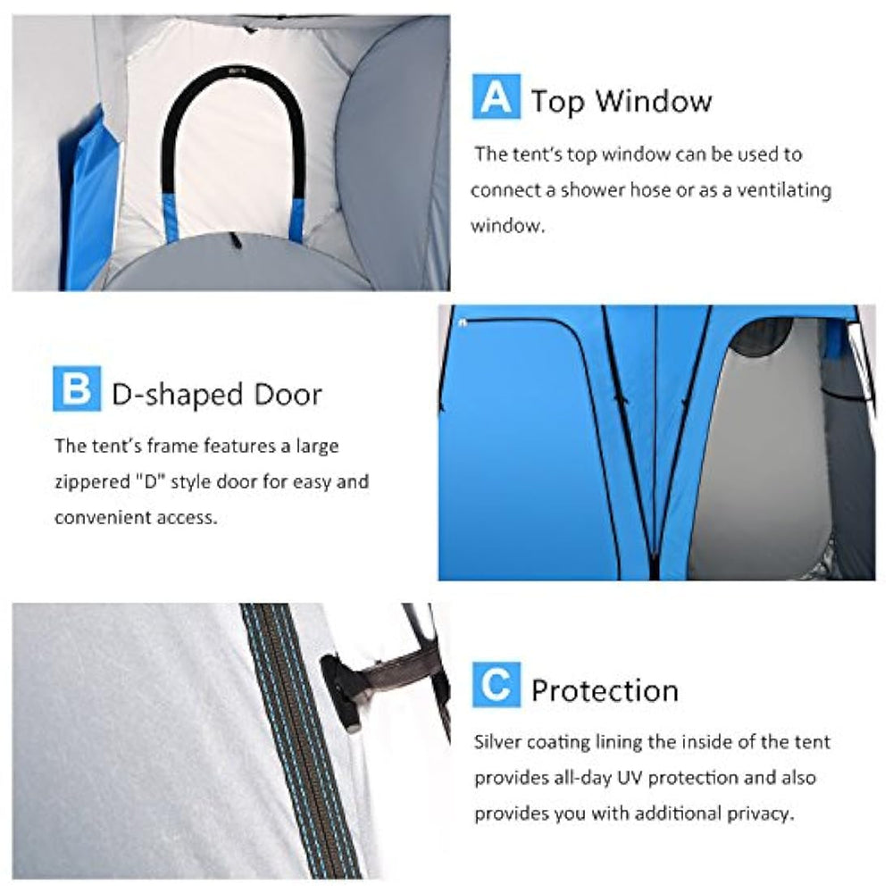 WolfWise Pop Up Utilitent: privacidad portátil para acampar