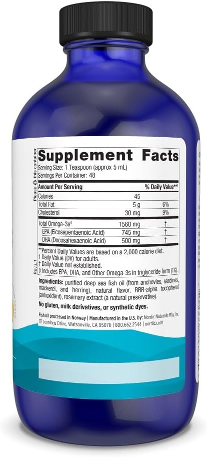 Omega-3 de Nordic Naturals, 1560 mg, 48 Porciones, No GMO