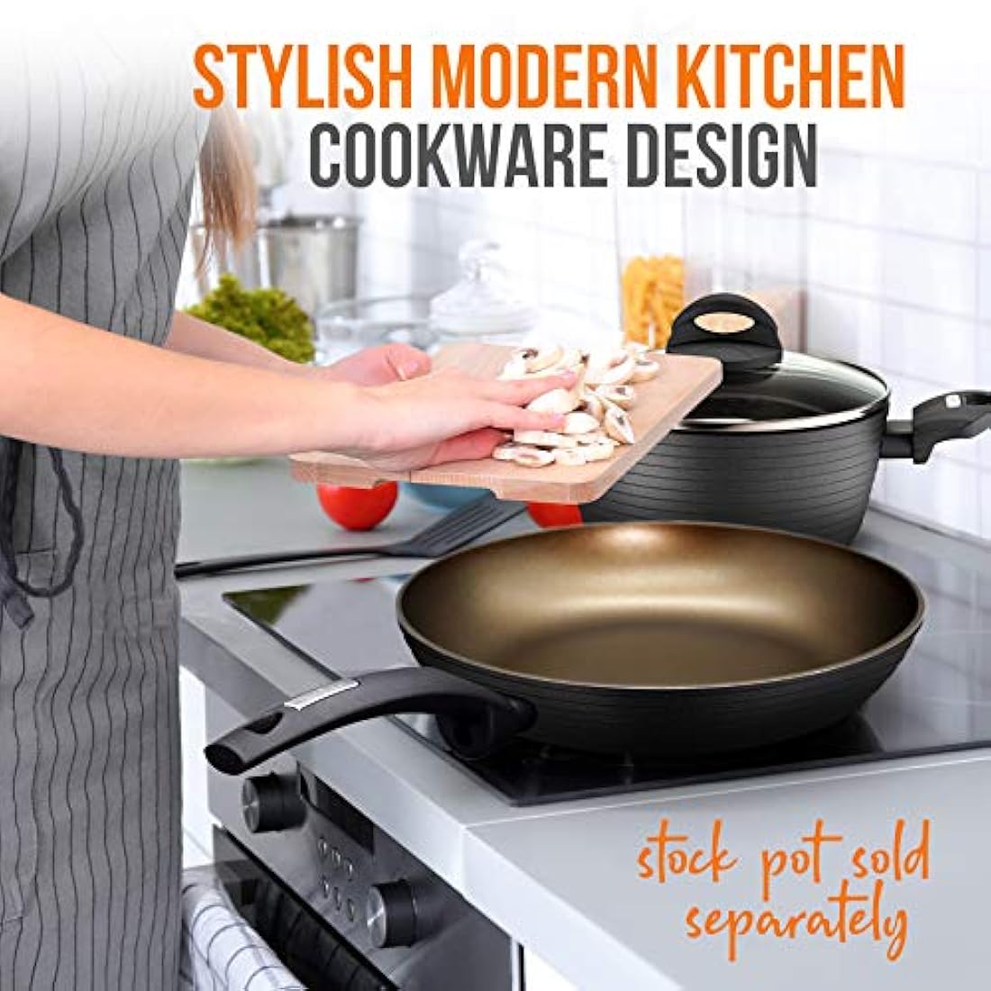 Sartén pequeño bronce NUTRICHEF PRTNCCW12SFP