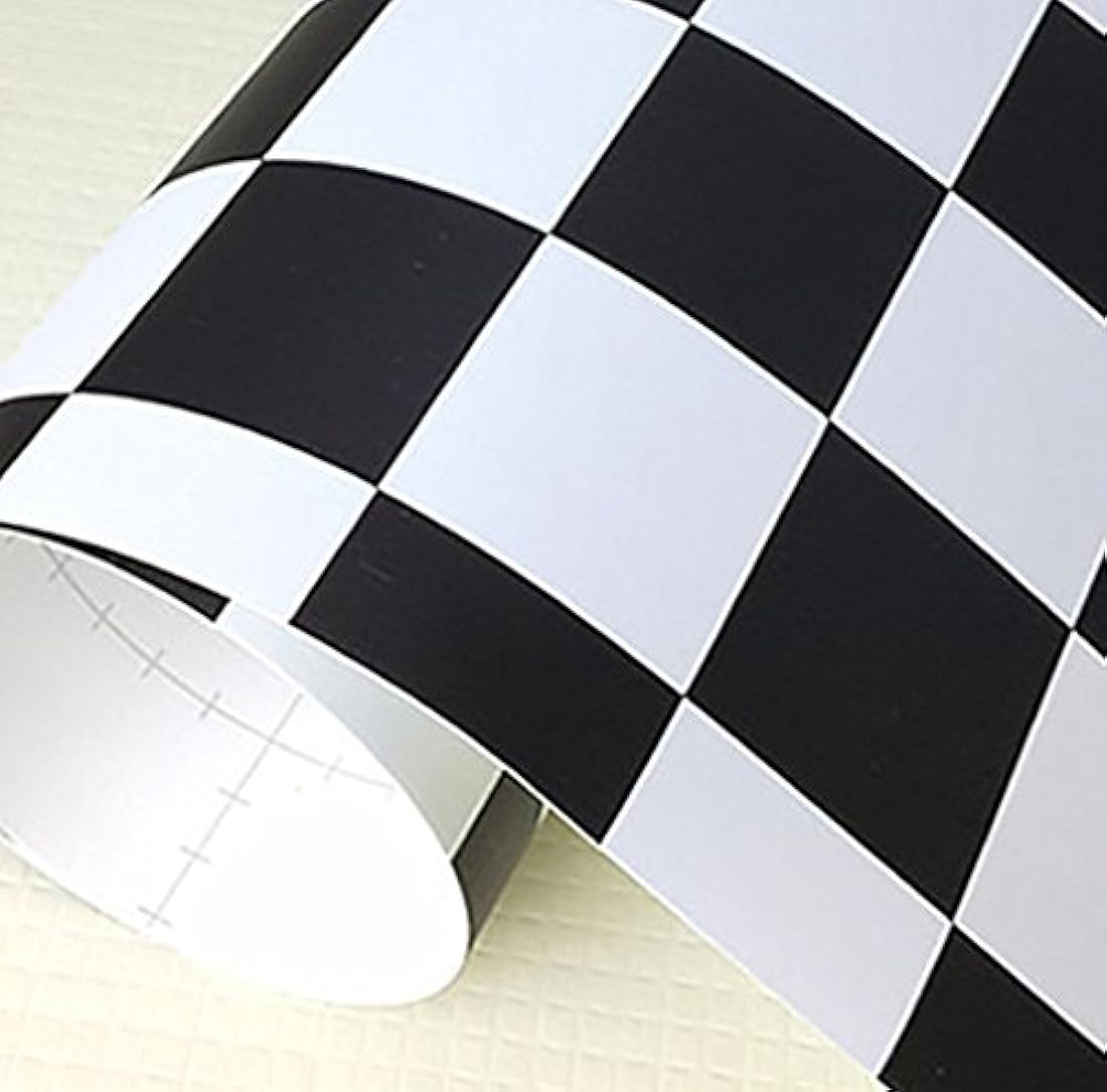 bestery autoadhesivo blanco y negro mosaico azulejos brillo
