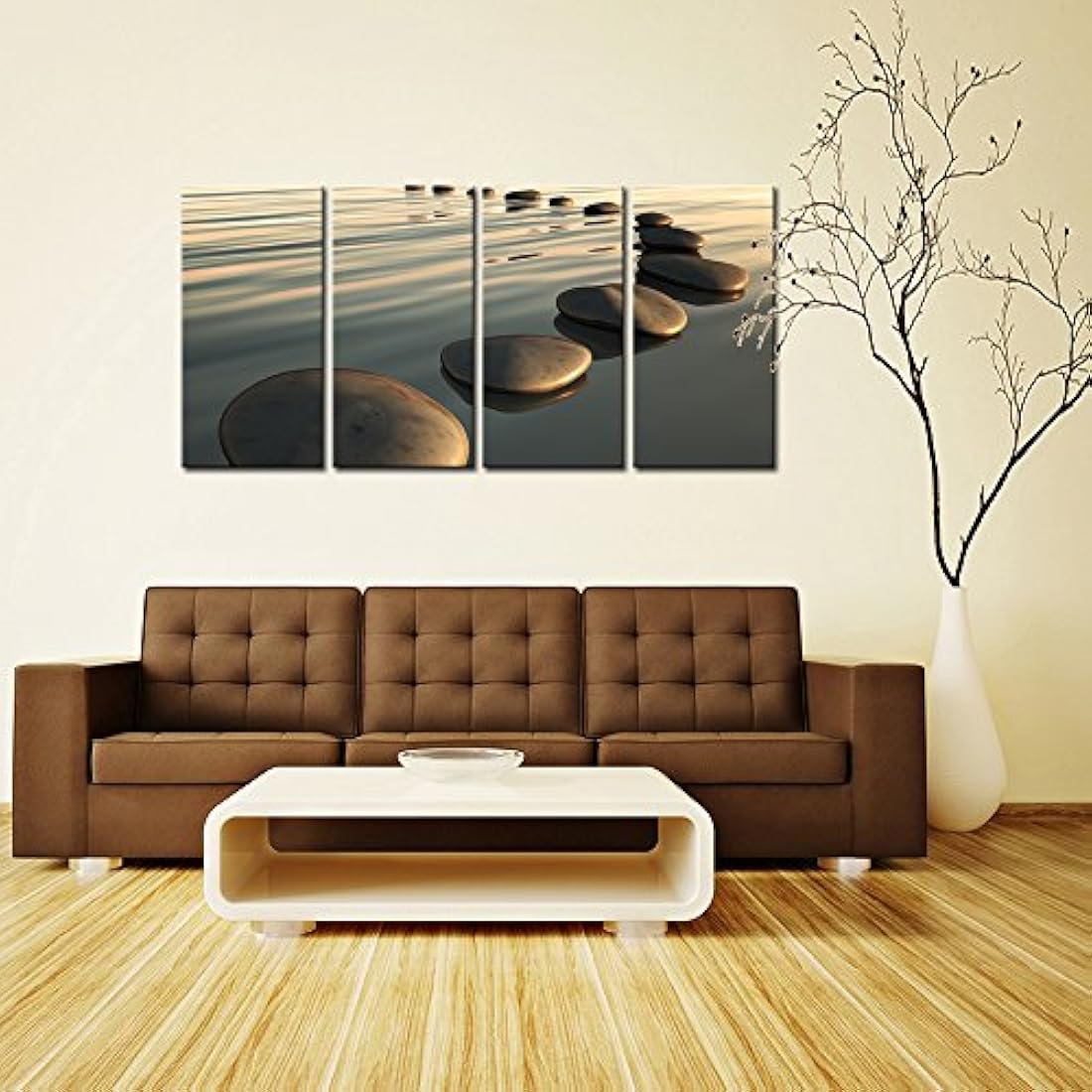 Lienzo decorativo para pared con diseño de piedra de