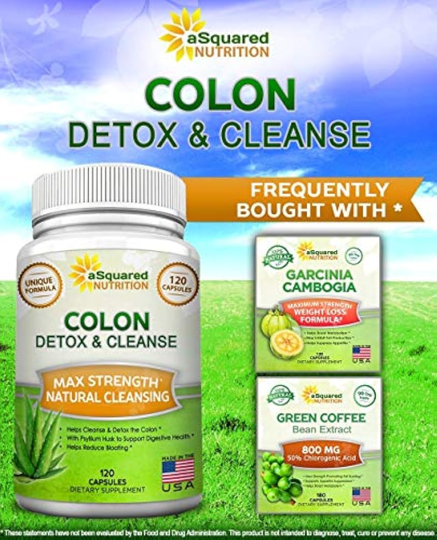 Colon Cleanse para bajar de peso 120 cápsulas