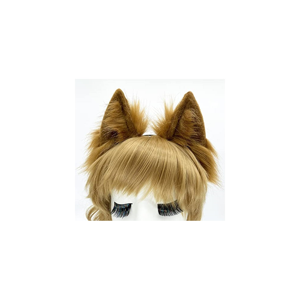 Disfraces de Diadema de orejas de lobo marrón talla única