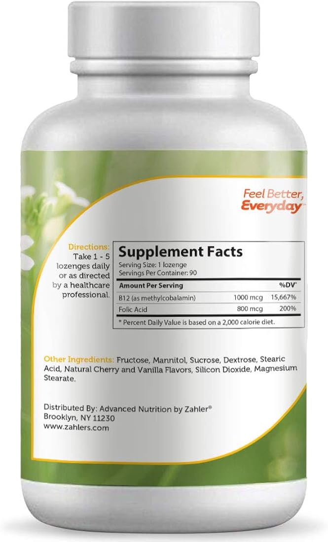 Suplemento Energizador B12 potente energético vitamina B12