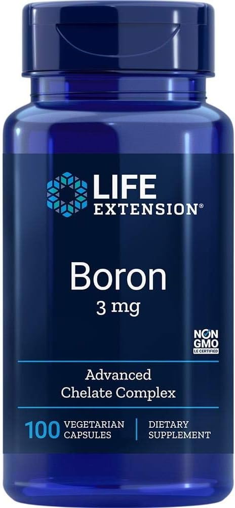 Extensión de Vida Boron 3 mg con Riboflavina 100 cápsulas