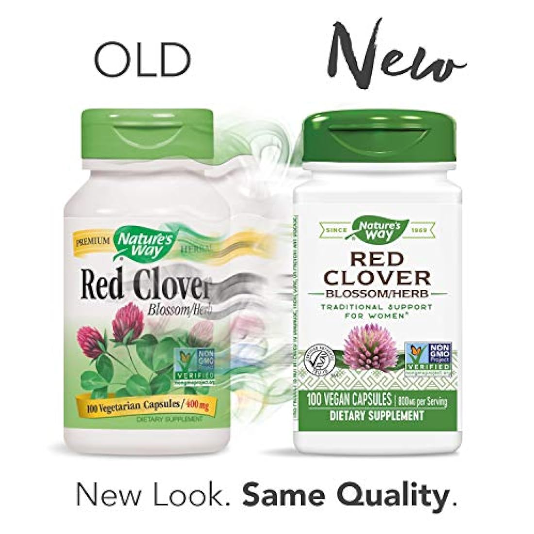 Natures Way Red Clover Blossom, 400 mg 100 cápsulas