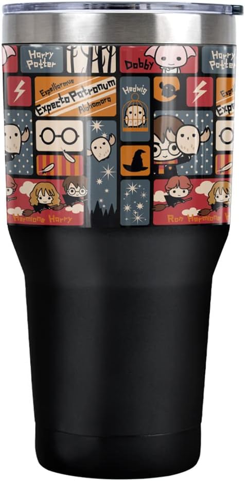 Taza de viaje LOGOVISION Harry Potter 30 oz, aislante, tapa deslizante