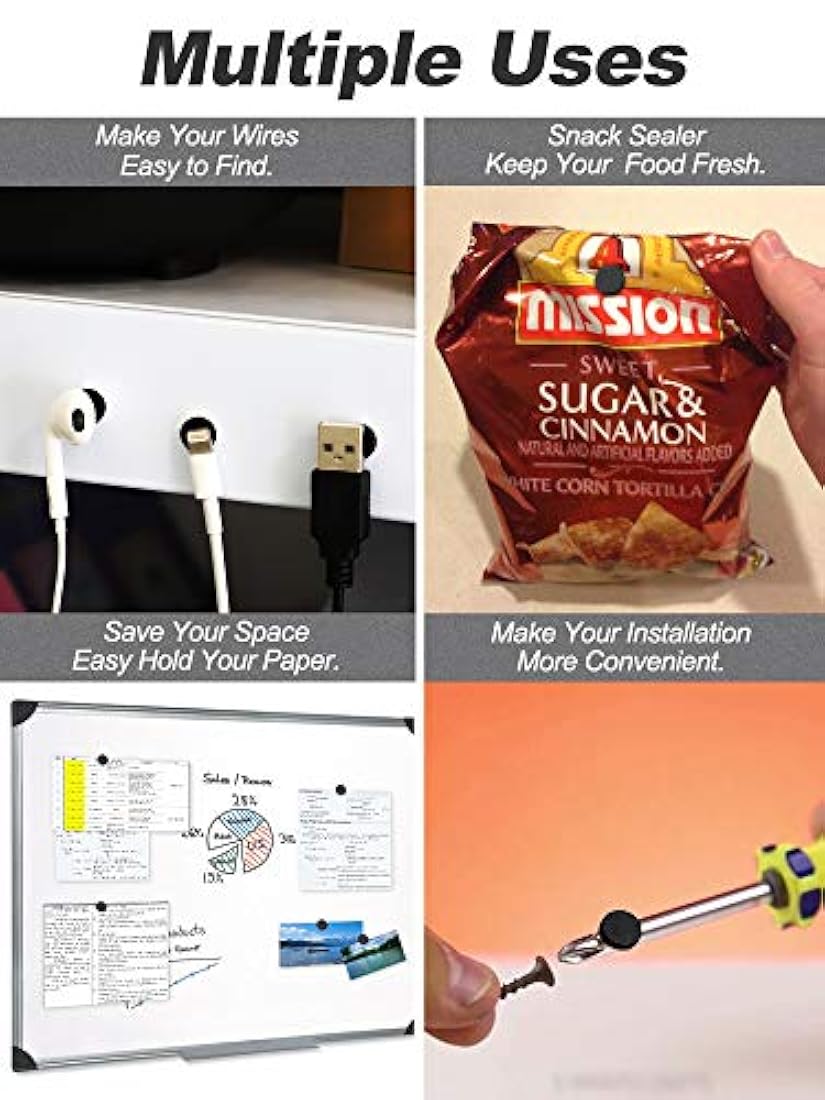 45 pequeños imanes redondos para nevera, revestimiento epoxi