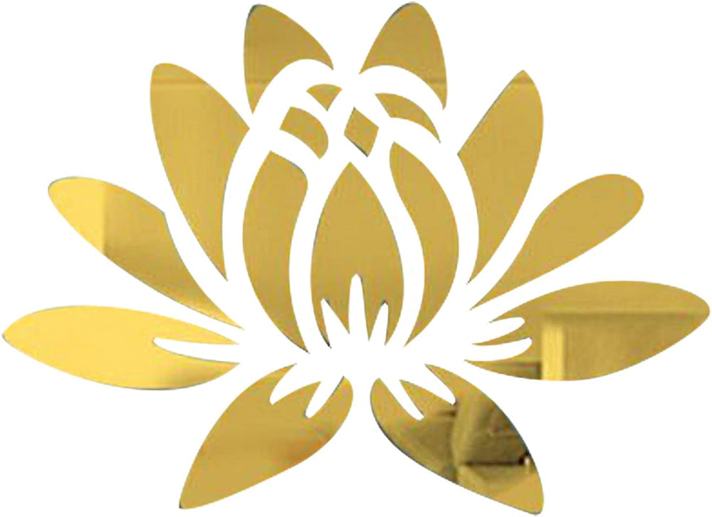Sticker de Pared Lotus Flower, CREATCABIN, 3D Acrílico, 13.7x9.8