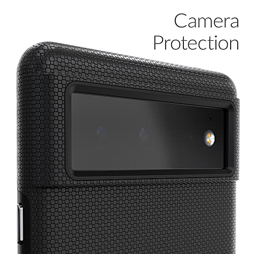 Crave Dual Guard para Google Pixel 6, funda de doble capa de protección contra golpes para Google Pixel 6 - Negro