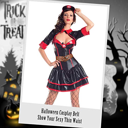 JASGOOD Cinturón elástico ancho de la cintura del estiramiento de la vendimia de la moda de las mujeres con la hebilla