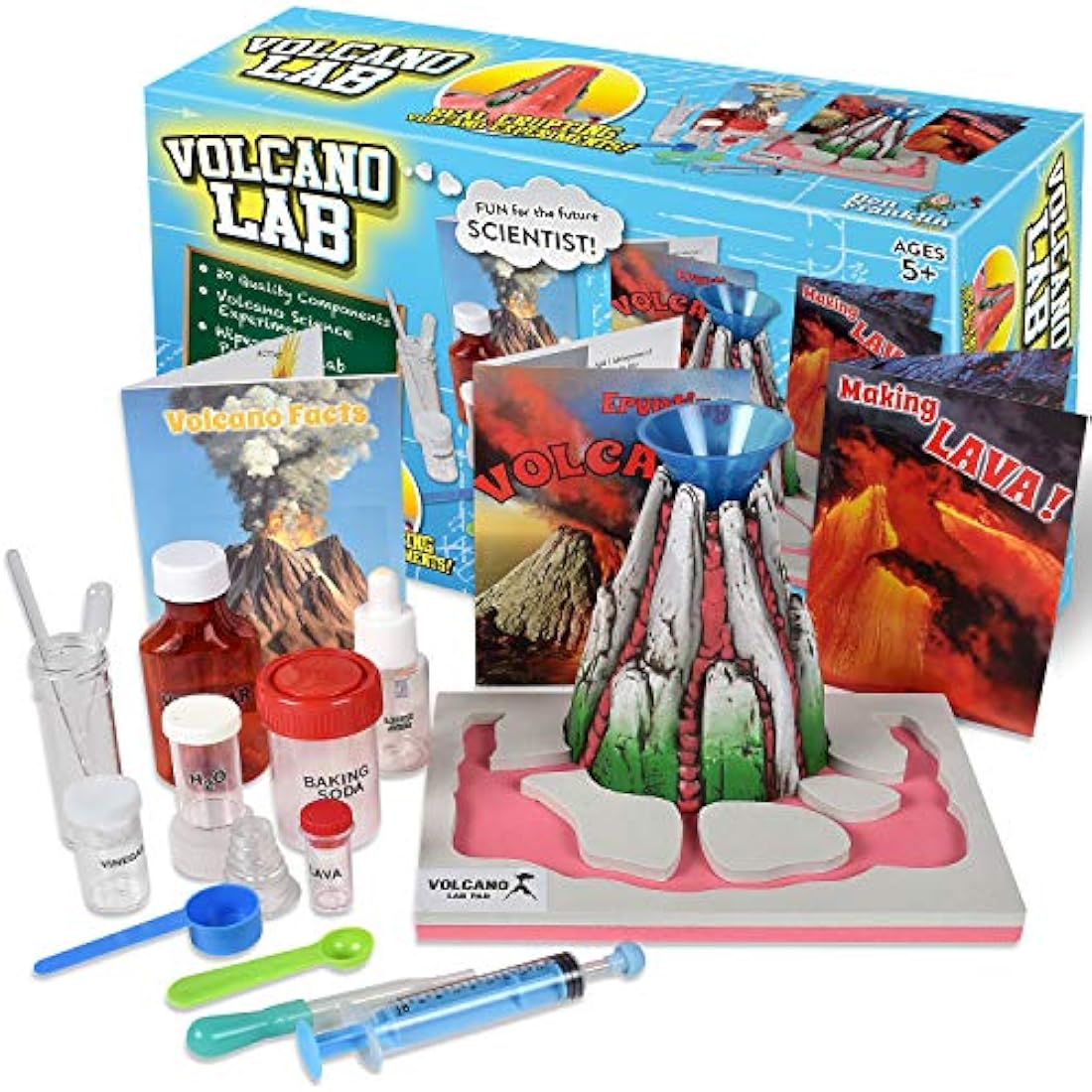 Kit de laboratorio científico para hacer volcán de aire