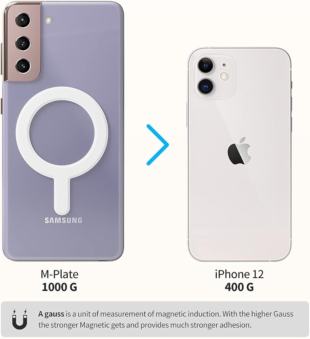 Sinjimoru Placa magnética de anillo para calcomanías MagSafe