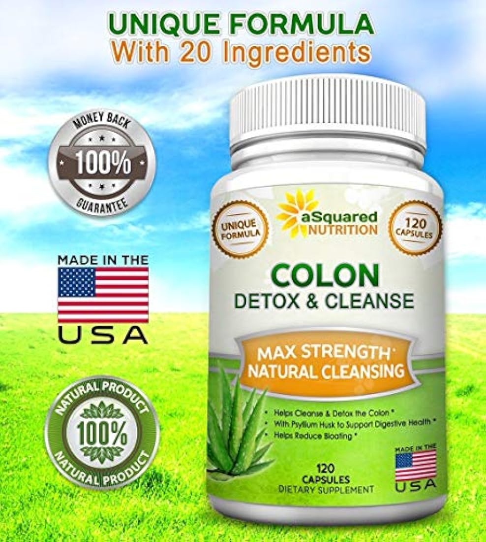 Colon Cleanse para bajar de peso 120 cápsulas