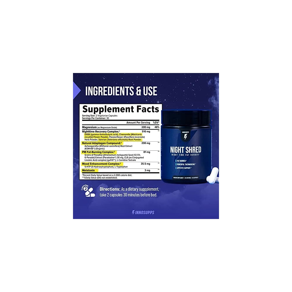 Suplementos Alimenticios Quemador de grasa nocturno