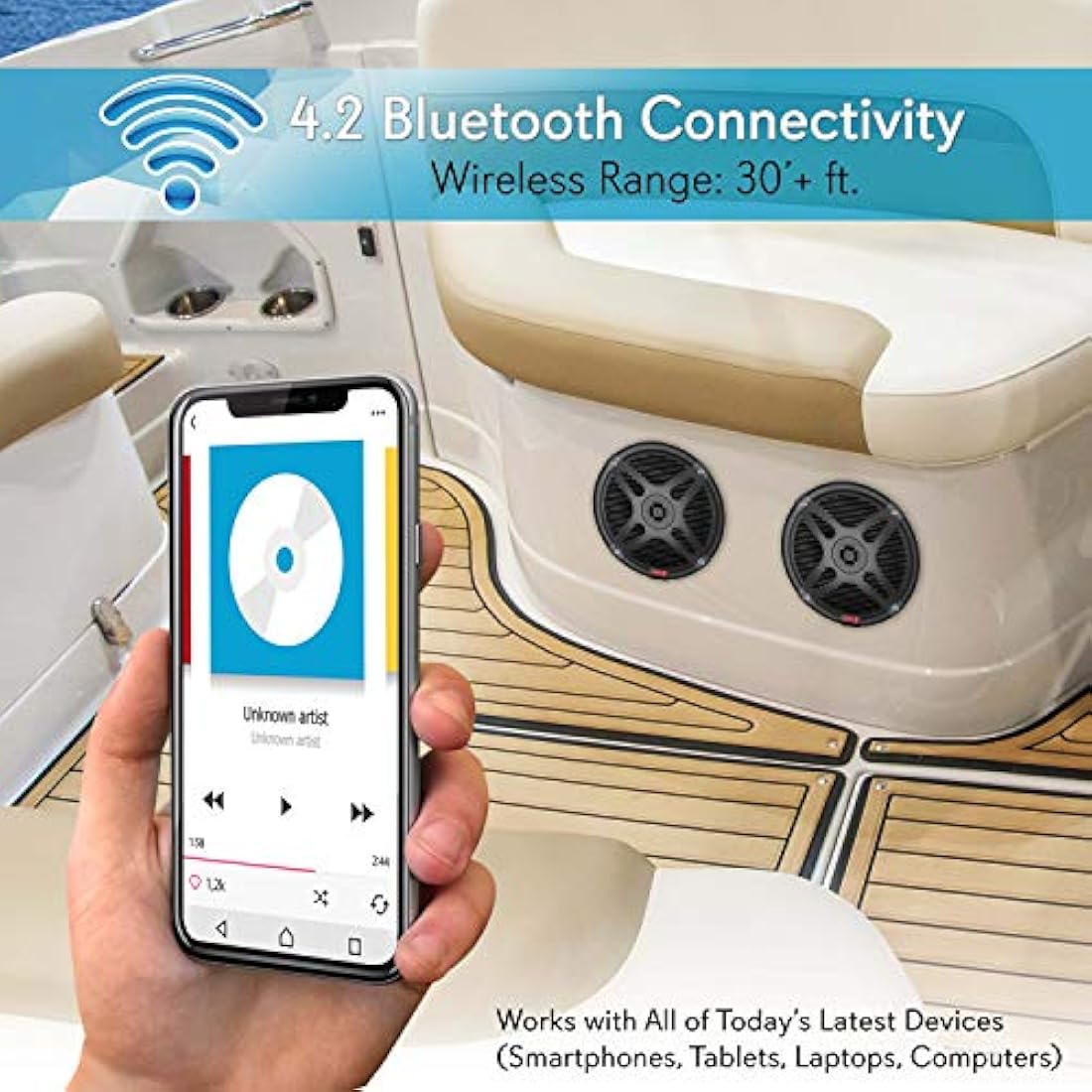 Parlantess o Altavoces marinos Bluetooth PYLE PLMRBT65B