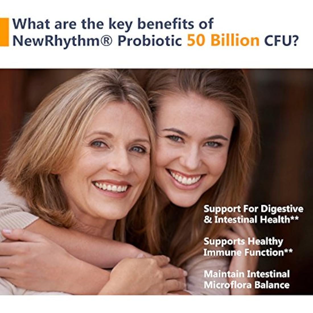 Probióticos 50 mil millones de CFU 20 cepas, 60 cápsulas