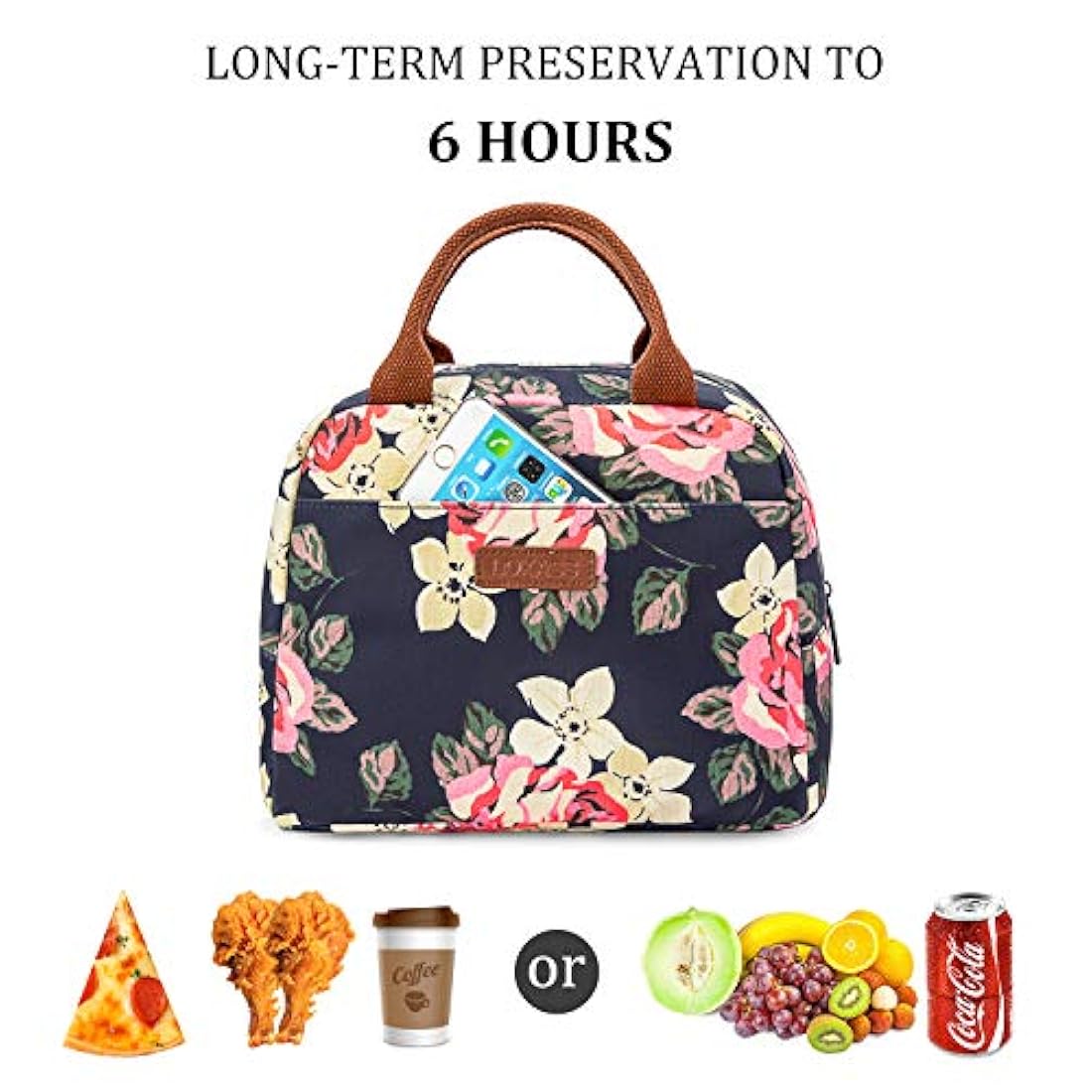 Bolsa de almuerzo térmica para mujer