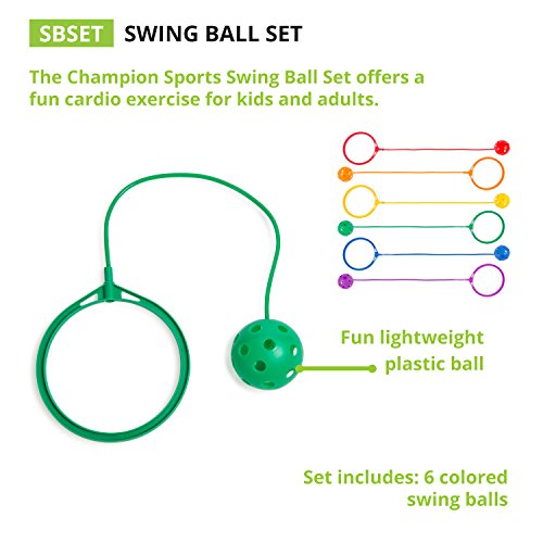 Champion Sports Skip Ball Set: seis bolas de columpio