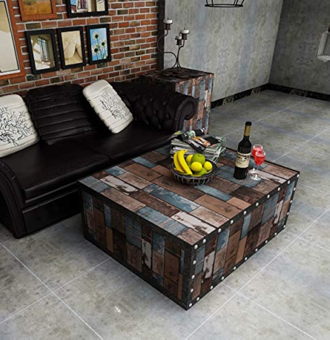 Papel pintado para pared, diseño de madera, Multicolor