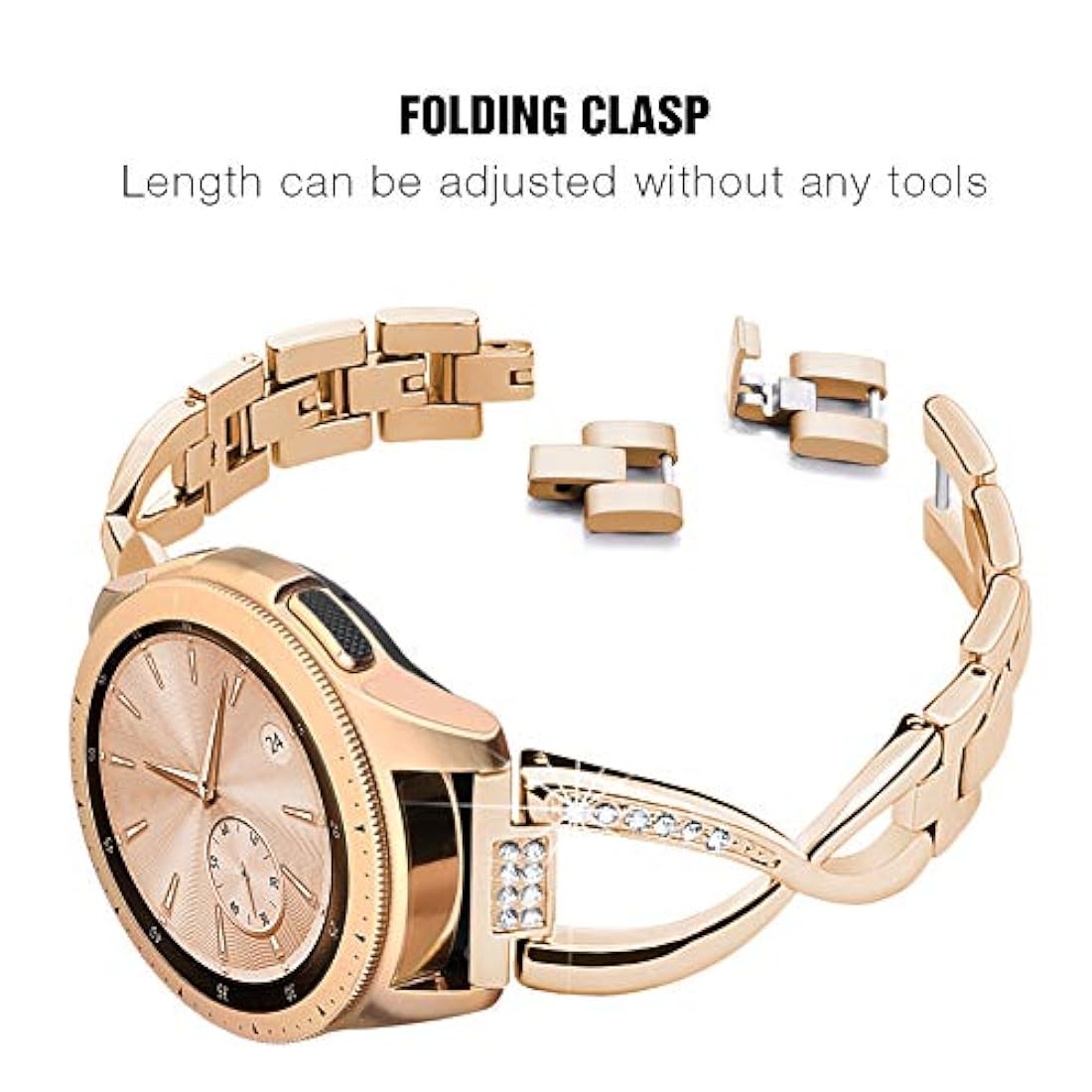 Supoix - Correa de repuesto para reloj Galaxy para mujer