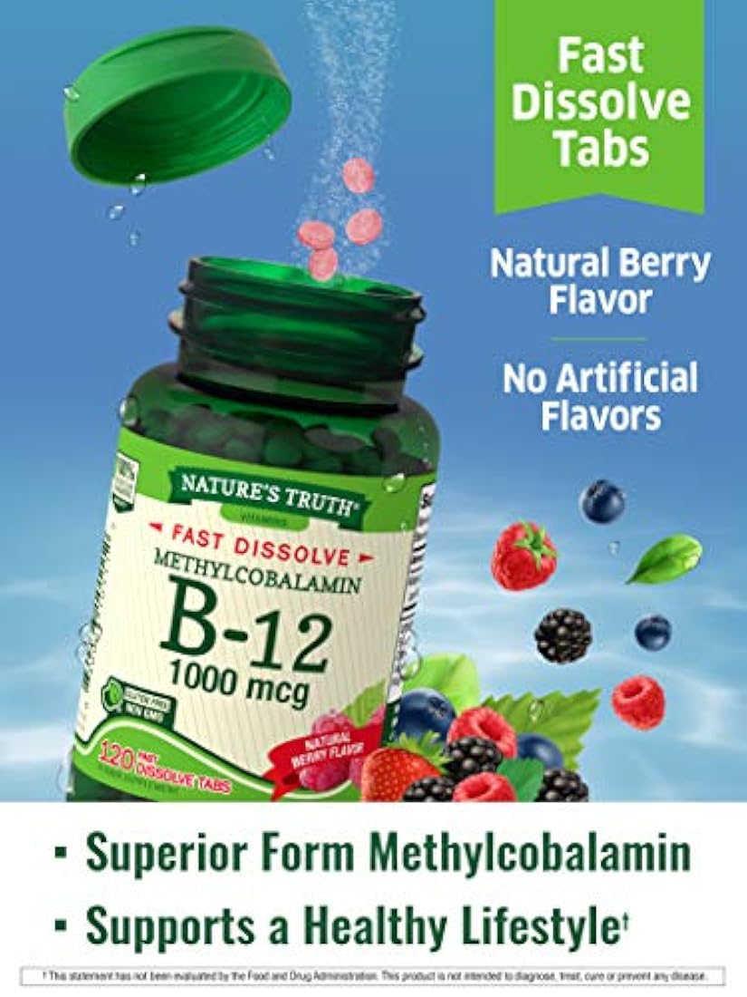 Nt VIT B-12 1000mcg Methy Size 120ct Nt Vitamina B-12 1000mcg Nehyl Disolver Rápido Pestañas 120ct