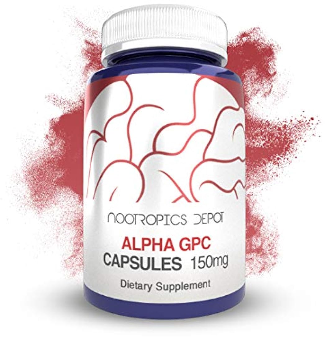 Alpha GPC 150mg Cápsulas | Suplemento de colina | Apoya la función cerebral saludable, 1