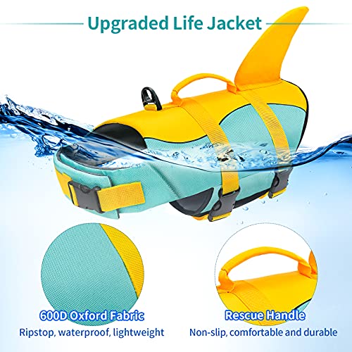 Malier - Chaleco salvavidas para perros Ripstop ajustable