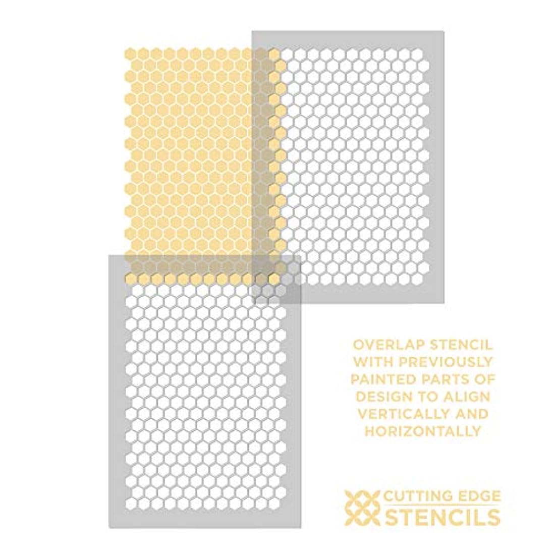 Plantilla hexagonal de panal de abeja para bricolaje