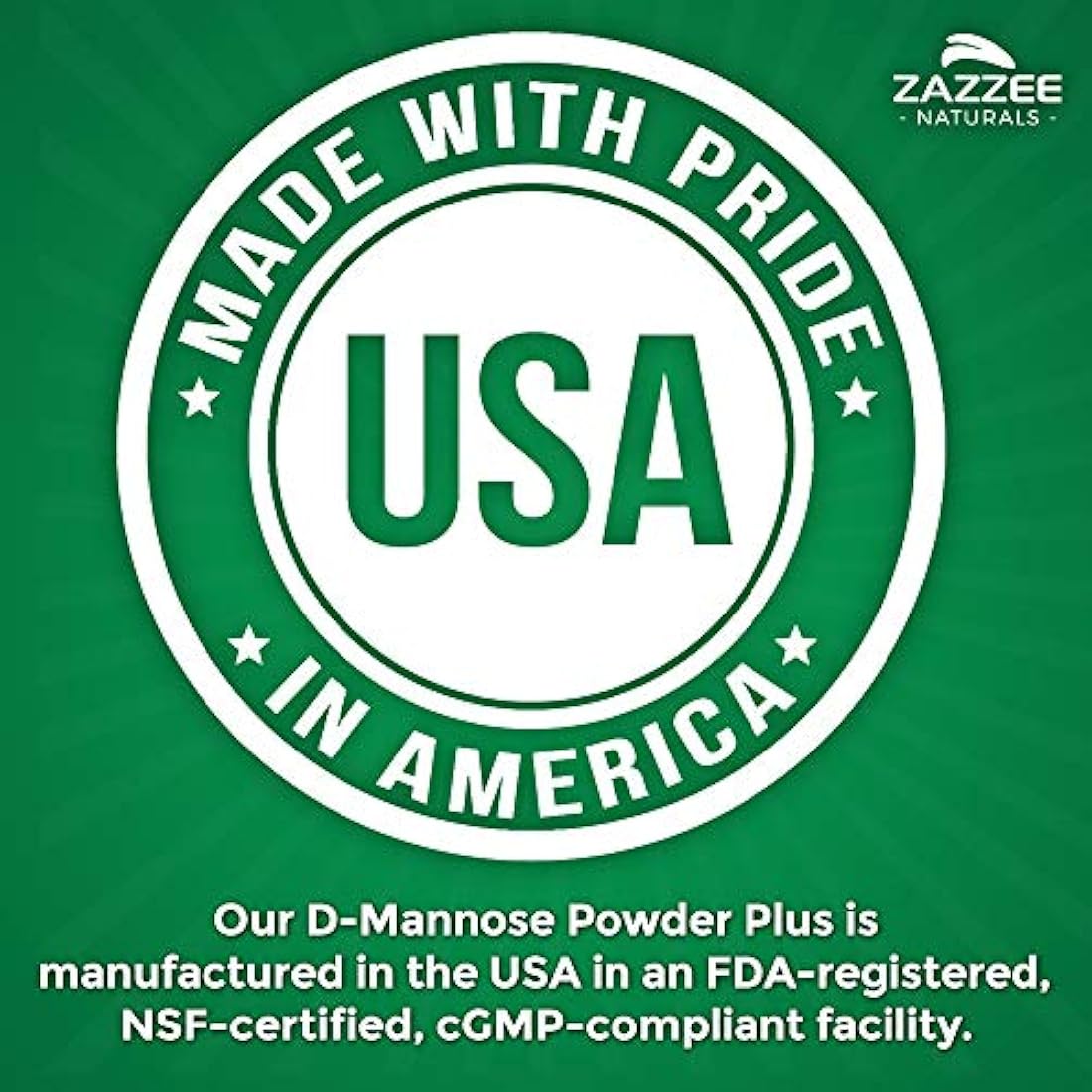 Zazzee D-Mannose Powder Plus, 67 porciones, 6.5 onzas