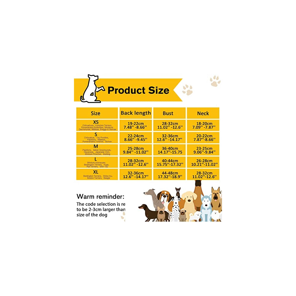 Camisas para mascotas 6 pack para perro Tamaño: xs