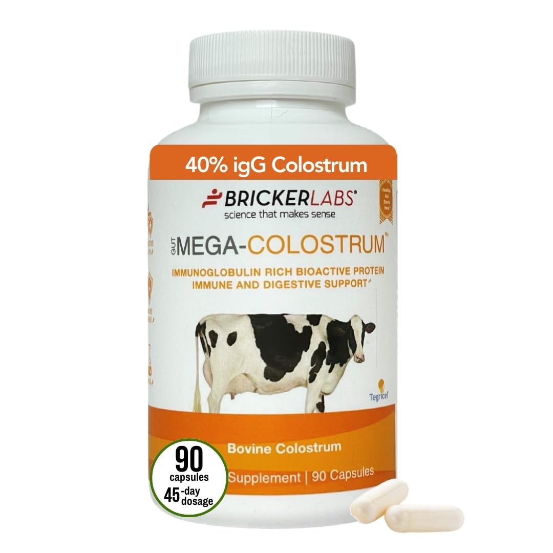 Cápsulas Mega-Colostrum 1000 mg, Salud Digestiva e Inmunidad