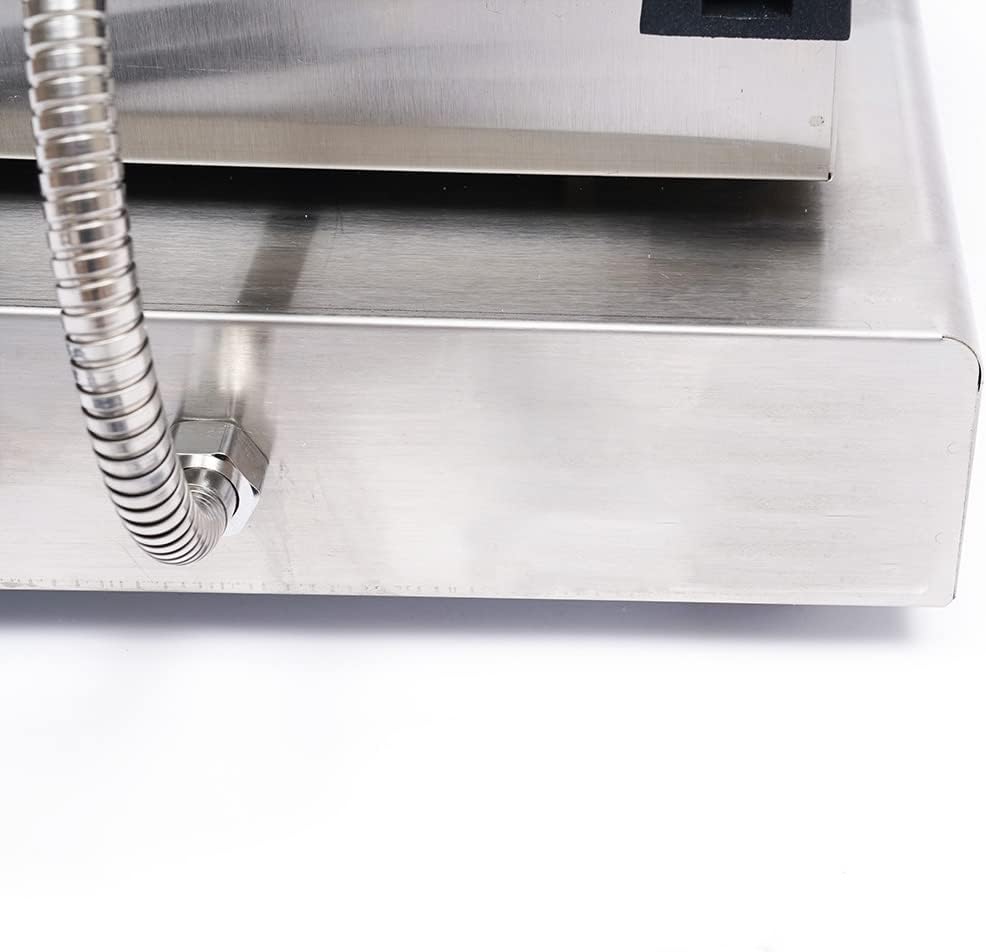 Máquina de Waffles Comercial, 110V, Antiadherente, Control T°