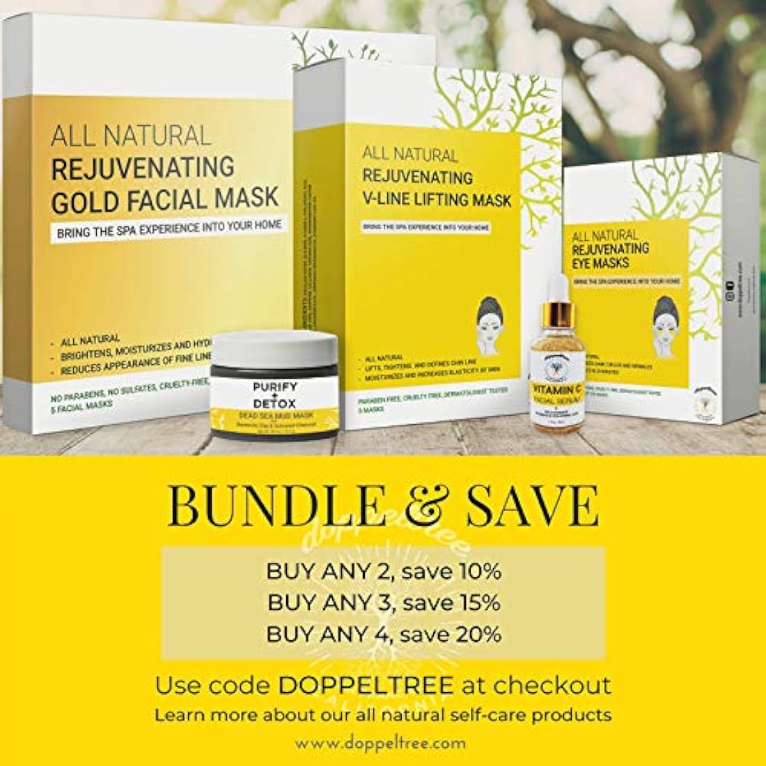 Máscara facial Gold - Máscara facial de hidrogel premium