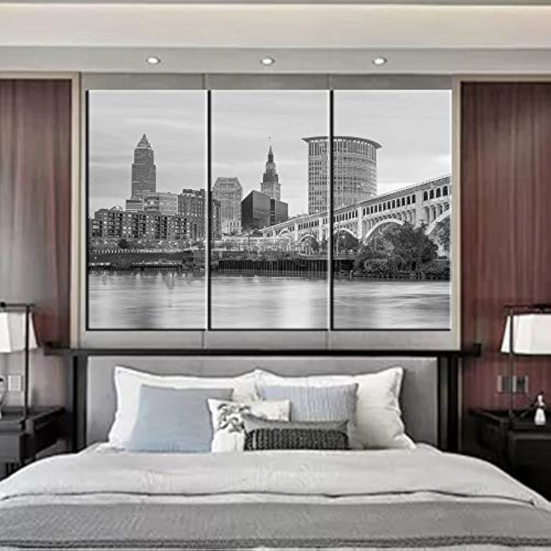 Tumovo City Skyline en lienzo cuadro decoracion