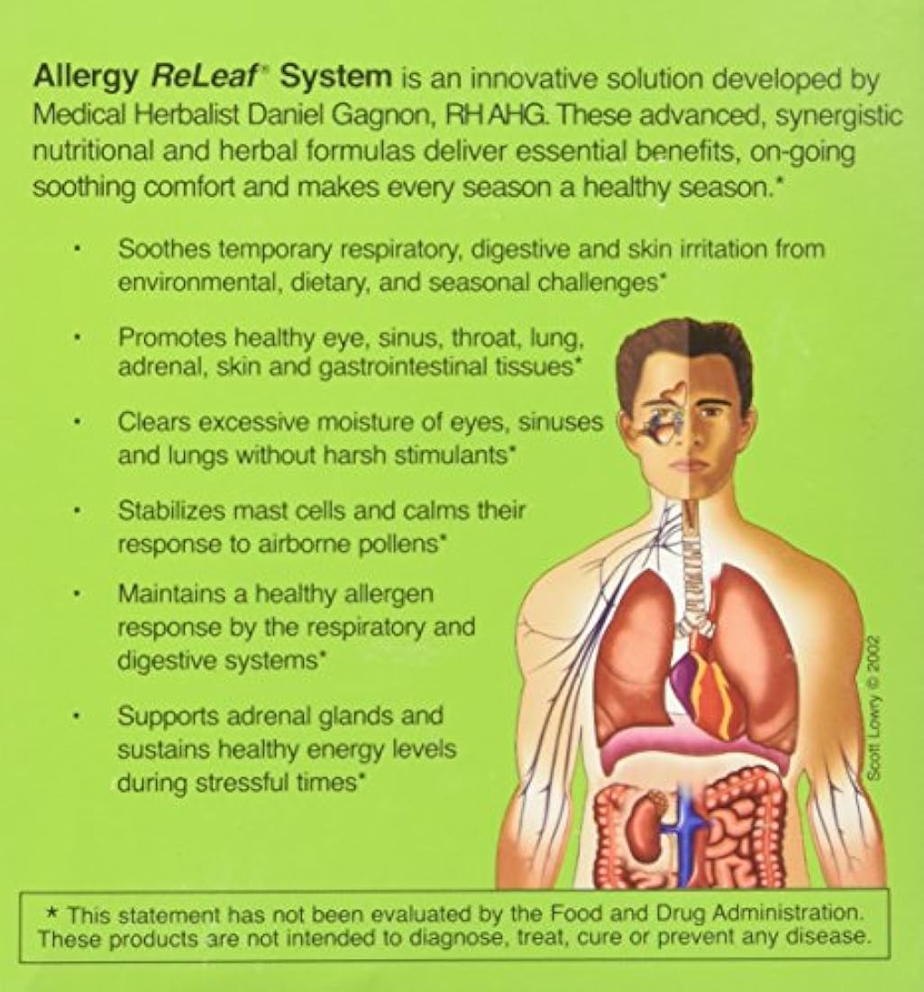 Sistema de alergia ReLeaf – Suplemento dietético natural