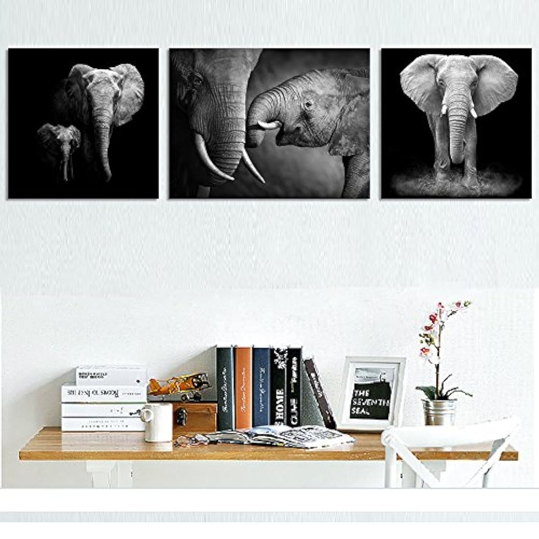 lienzo de decoración de animales, pintura de elefante