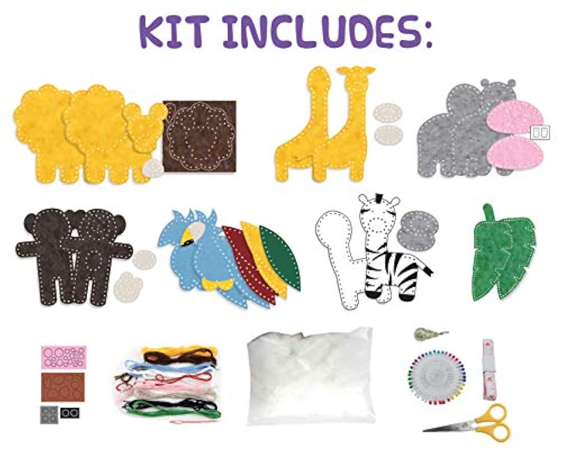 My First - Kit de costura para niños con funda de viaje