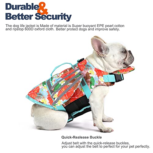 Petglad Chaleco salvavidas para perros con flotador