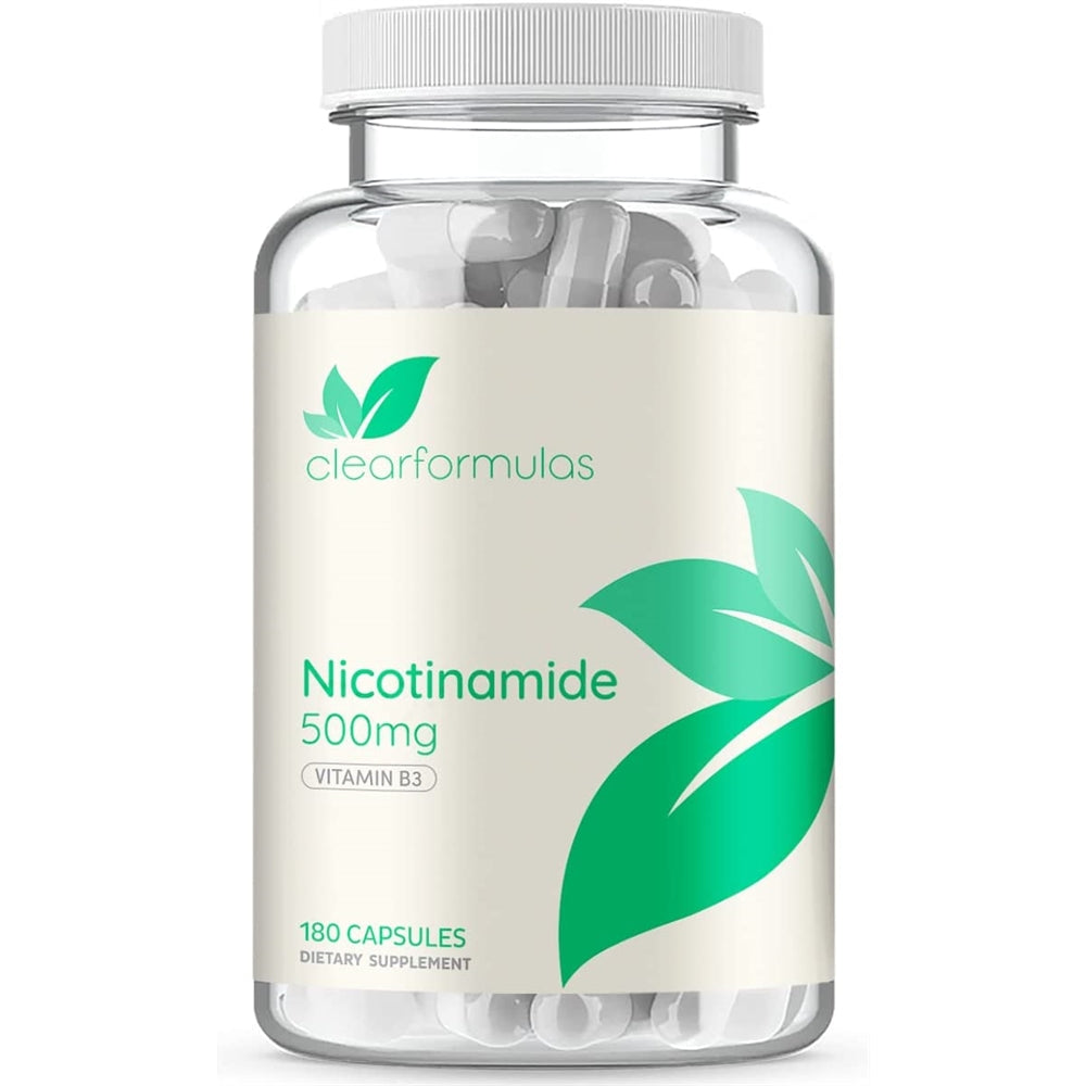 Suplemento Nicotinamida NAD Booster 500mg 180cáp Vitamina B3